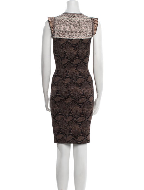Alexander McQueen Lace Pattern Knee-Length Dress