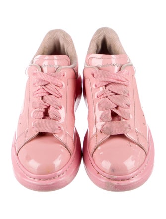 Alexander McQueen Girls' Pink Patent Sneakers