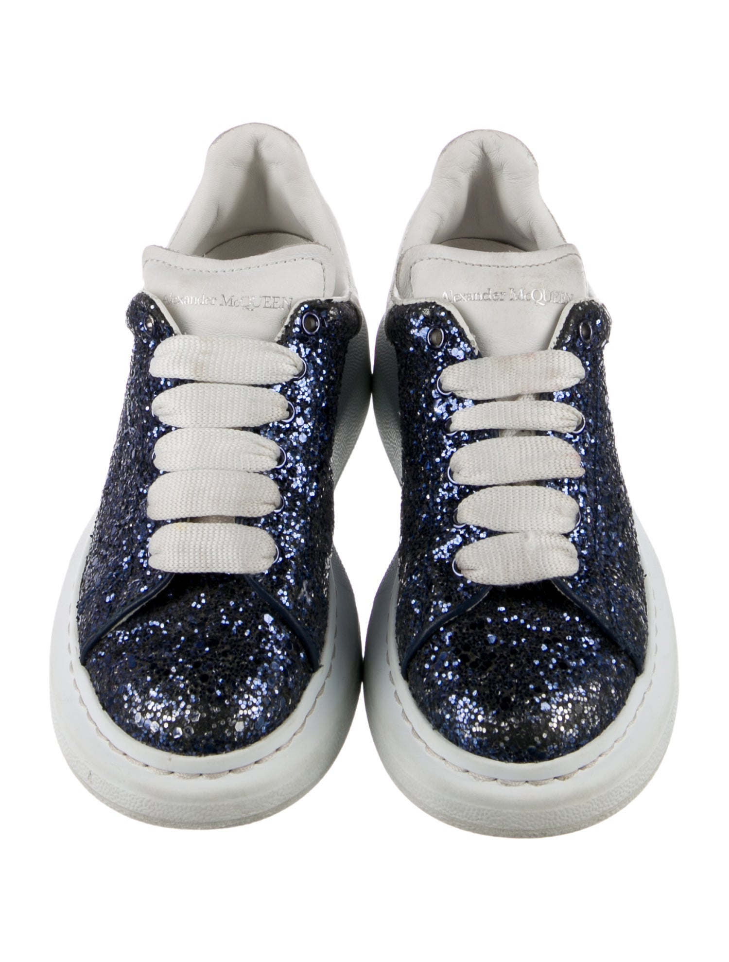 Alexander McQueen Girls' Glitter Leather Low Top Sneaker