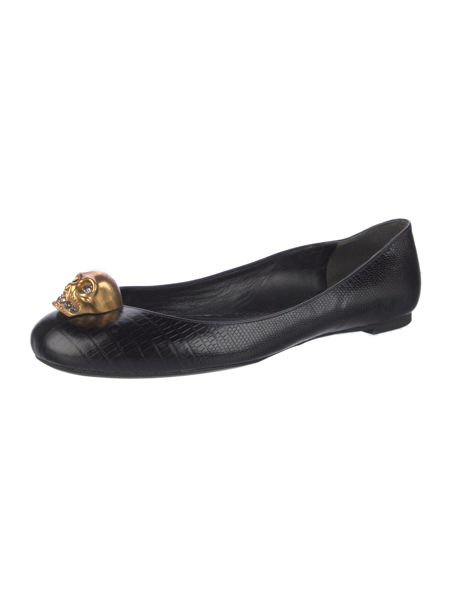 Alexander McQueen Skull Leather Flats