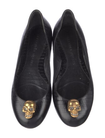 Alexander McQueen Skull Leather Flats