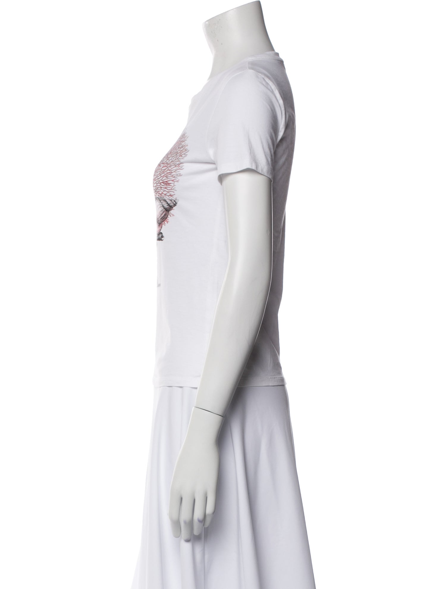 Alexander McQueen Graphic Print Crew Neck T-Shirt