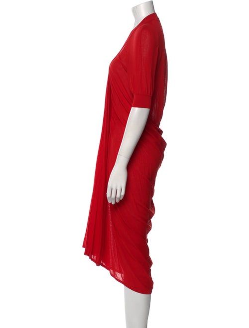 Alexander McQueen Wool Midi Length Dress