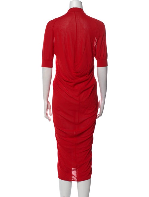 Alexander McQueen Wool Midi Length Dress