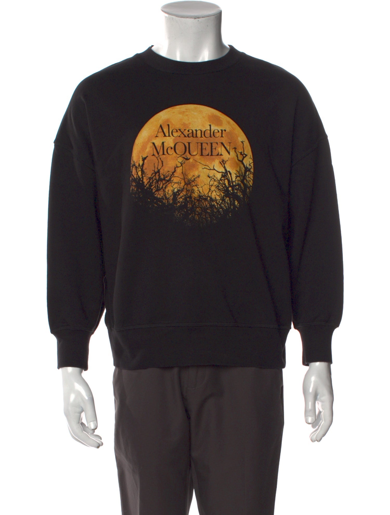 Alexander McQueen Graphic Print Crew Neck Sweatshirt