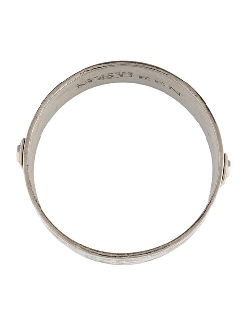 Alexander McQueen Enamel Wide Skull Bangle