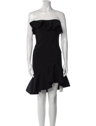 Alexander McQueen Strapless Mini Dress