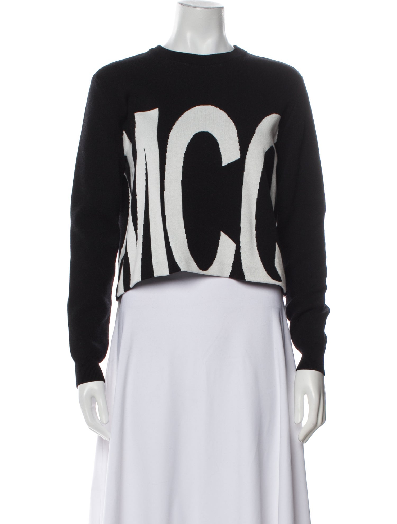 McQ Alexander McQueen Graphic Print Crew Neck Sweater w/ Tags