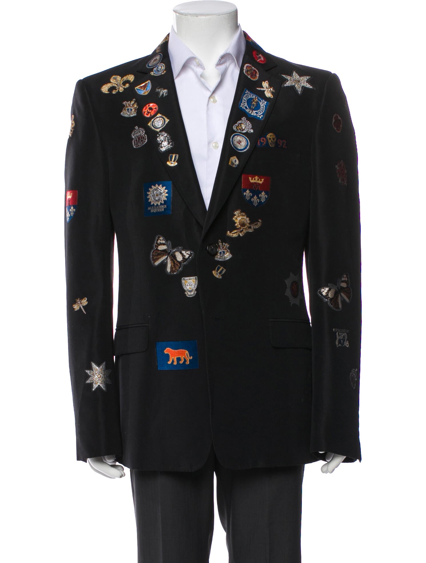 Alexander McQueen Graphic Print Blazer w/ Tags