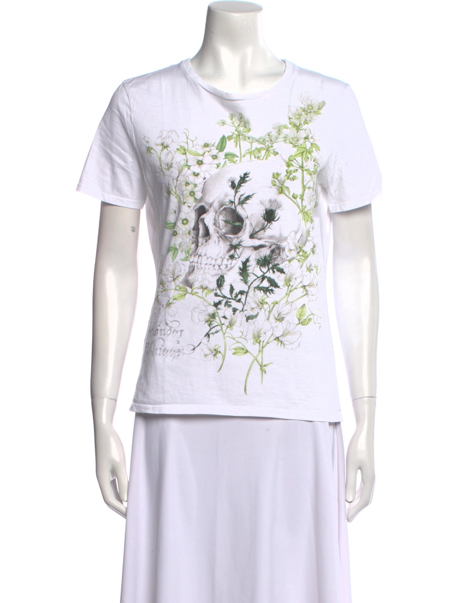 Alexander McQueen Graphic Print Crew Neck T-Shirt