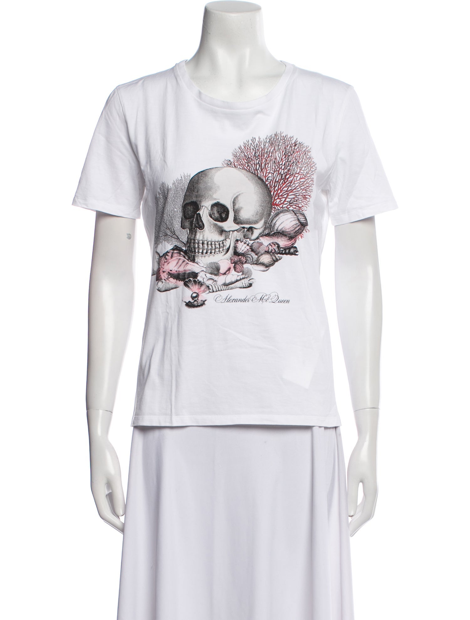 Alexander McQueen Graphic Print Crew Neck T-Shirt
