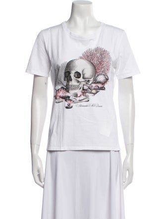 Alexander McQueen Graphic Print Crew Neck T-Shirt