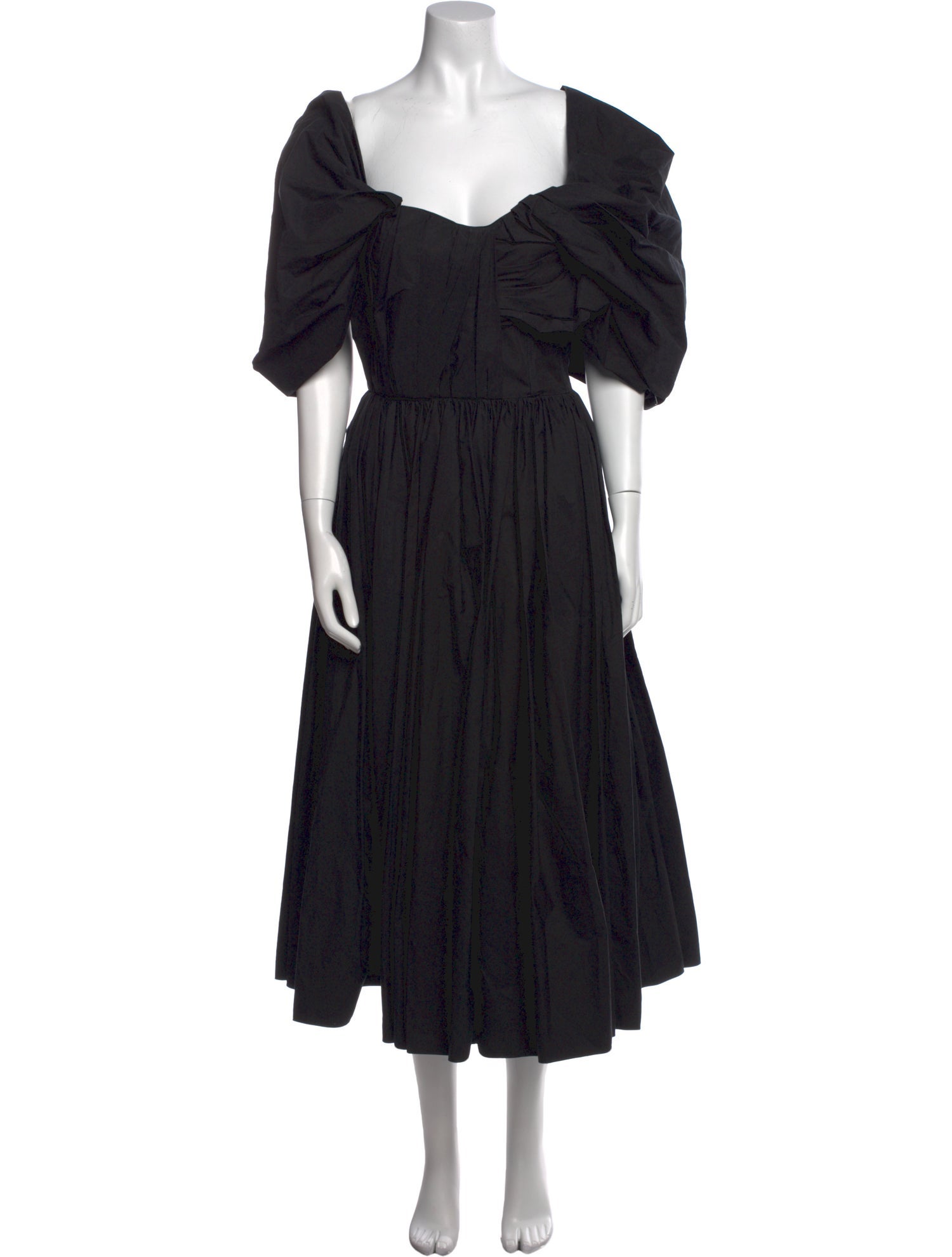 Alexander McQueen Square Neckline Long Dress