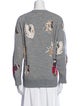 Alexander McQueen Silk Graphic Print Sweater