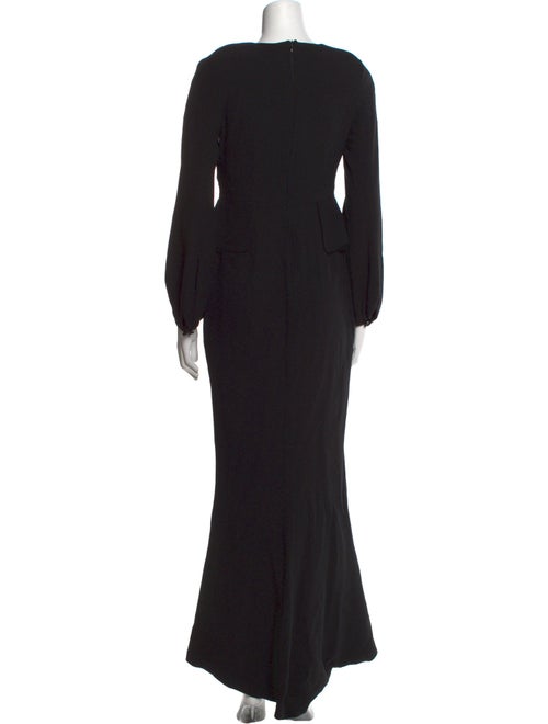 Alexander McQueen V-Neck Long Dress