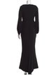 Alexander McQueen V-Neck Long Dress