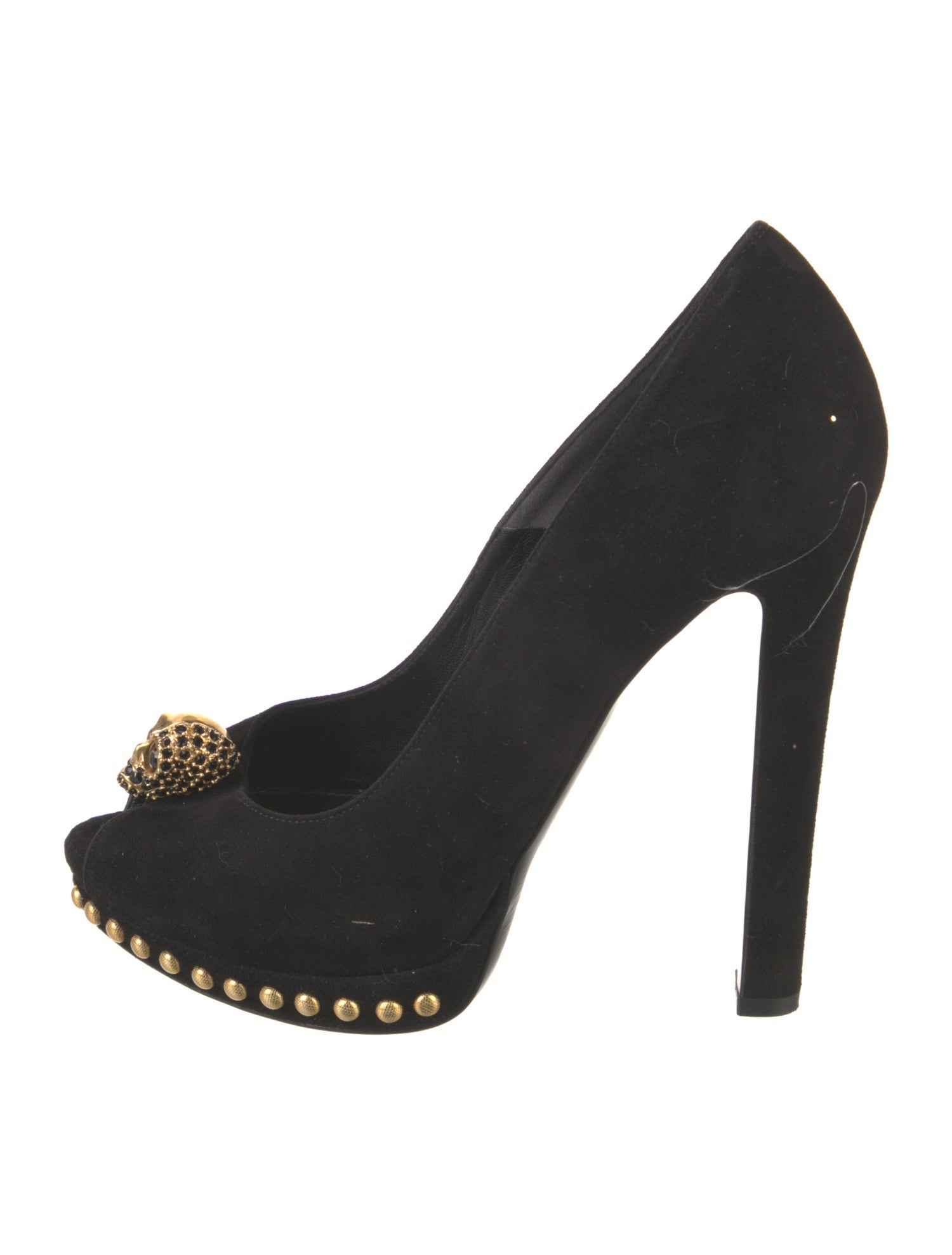 Alexander McQueen Skull Suede Pumps