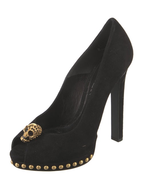 Alexander McQueen Skull Suede Pumps