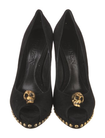 Alexander McQueen Skull Suede Pumps