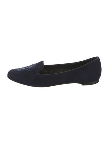 Alexander McQueen Flats Skull Suede Loafers IT 37 | 7