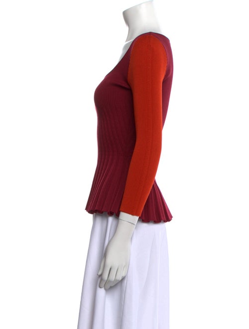 Alexander McQueen Wool Scoop Neck Top