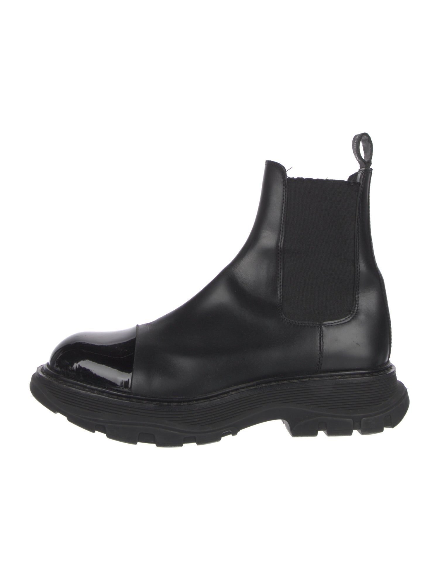 Alexander McQueen Leather Chelsea Boots