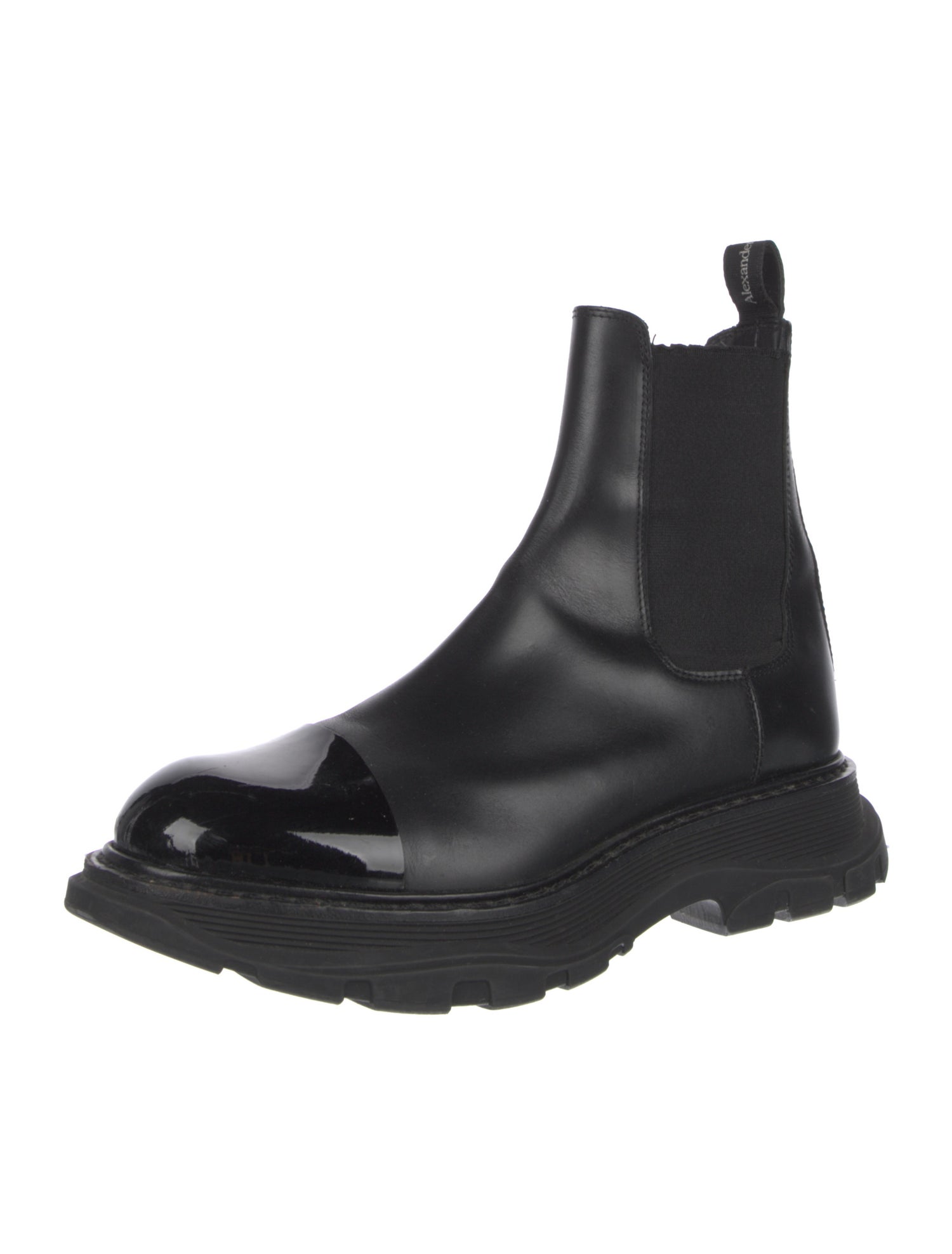 Alexander McQueen Leather Chelsea Boots