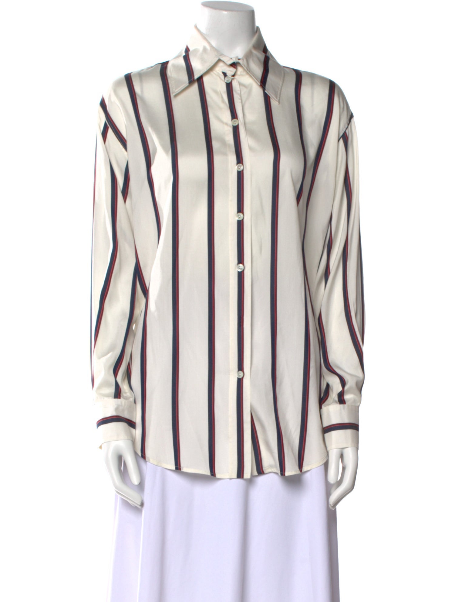 Alexander McQueen 2024 Silk Button-Up Top