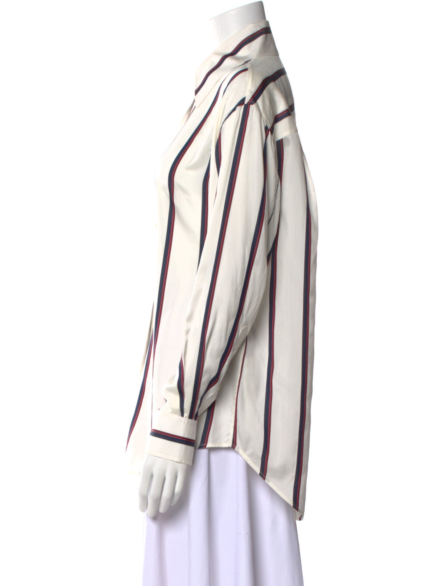 Alexander McQueen 2024 Silk Button-Up Top