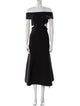Alexander McQueen Off-The-Shoulder Midi Length Dress