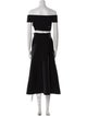 Alexander McQueen Off-The-Shoulder Midi Length Dress