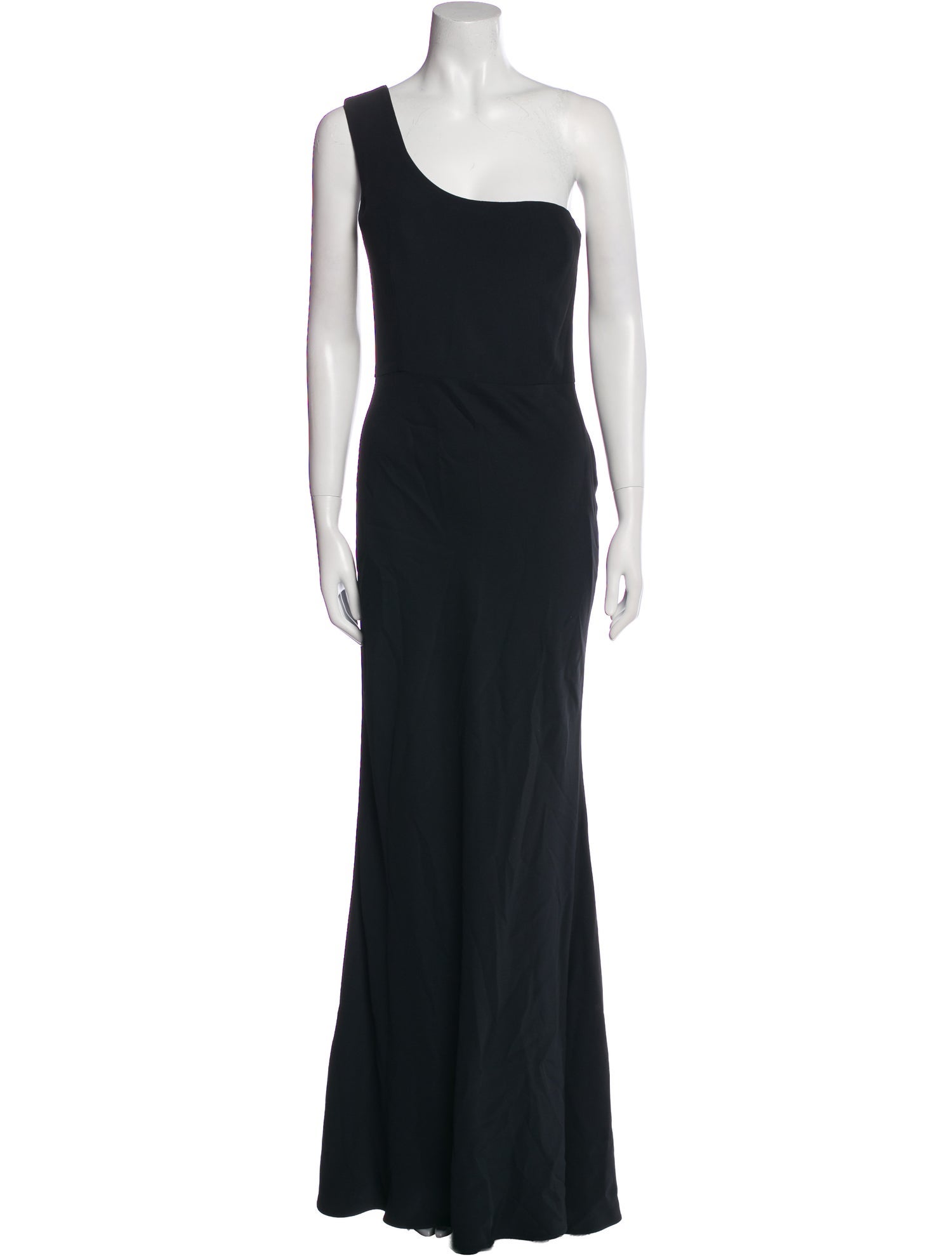 Alexander McQueen One-Shoulder Long Dress