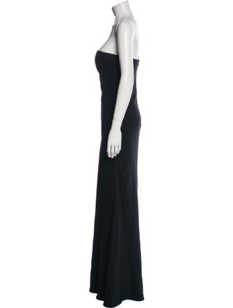 Alexander McQueen One-Shoulder Long Dress