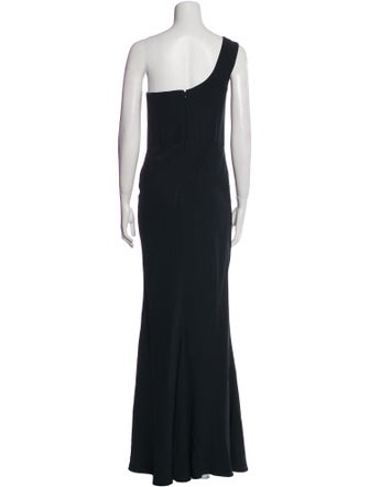 Alexander McQueen One-Shoulder Long Dress
