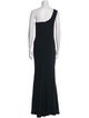 Alexander McQueen One-Shoulder Long Dress