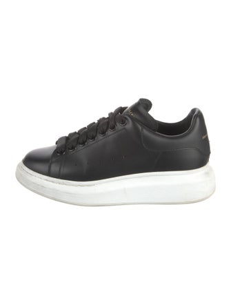 Alexander McQueen Leather Colorblock Pattern Sneakers