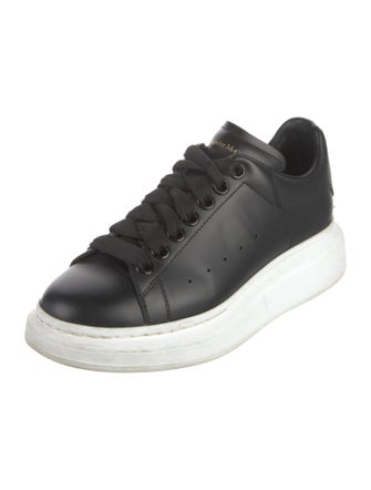 Alexander McQueen Leather Colorblock Pattern Sneakers