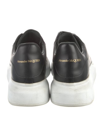 Alexander McQueen Leather Colorblock Pattern Sneakers