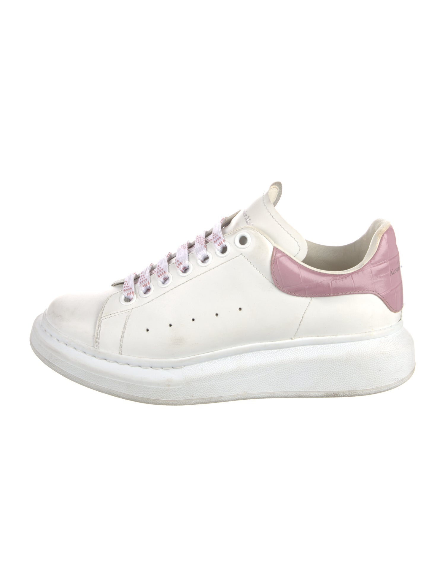 Alexander McQueen Leather Leather Trim Embellishment Sneakers