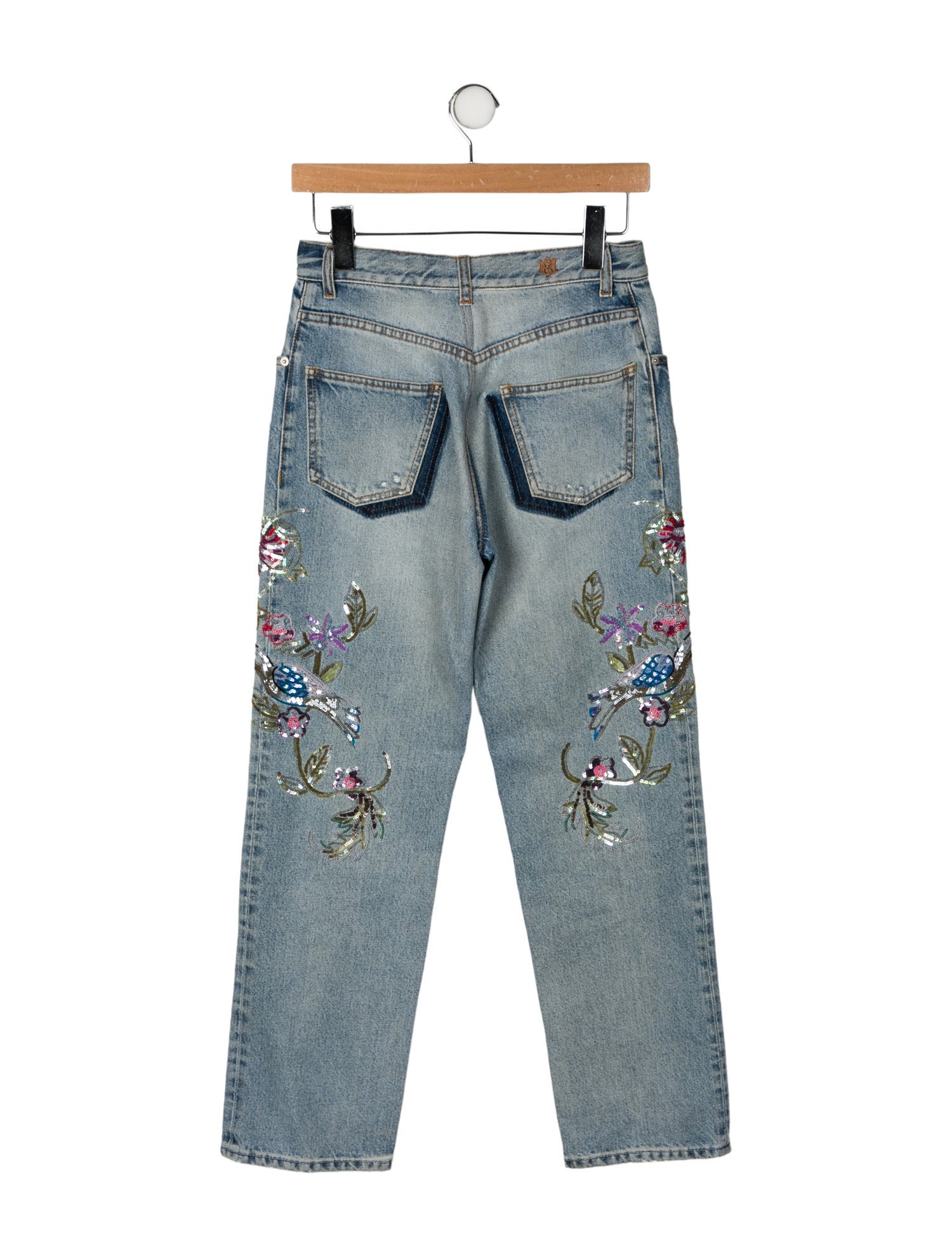 Alexander McQueen Mid-Rise Straight Leg Jeans