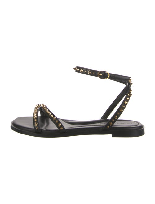 Alexander McQueen Leather Studded Accents Gladiator Sandals