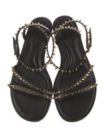 Alexander McQueen Leather Studded Accents Gladiator Sandals
