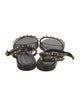 Alexander McQueen Leather Studded Accents Gladiator Sandals
