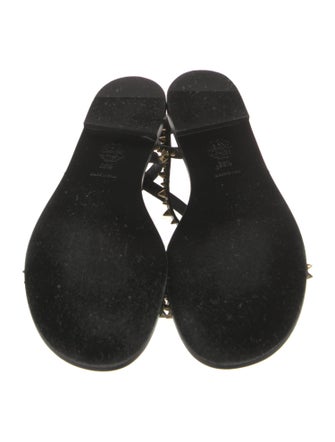 Alexander McQueen Leather Studded Accents Gladiator Sandals