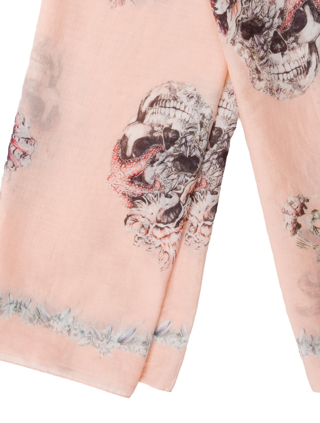 Alexander McQueen Floral Print Scarf
