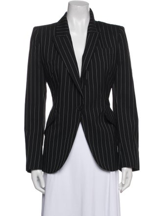 Alexander McQueen Wool Striped Blazer