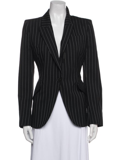 Alexander McQueen Wool Striped Blazer