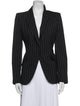 Alexander McQueen Wool Striped Blazer