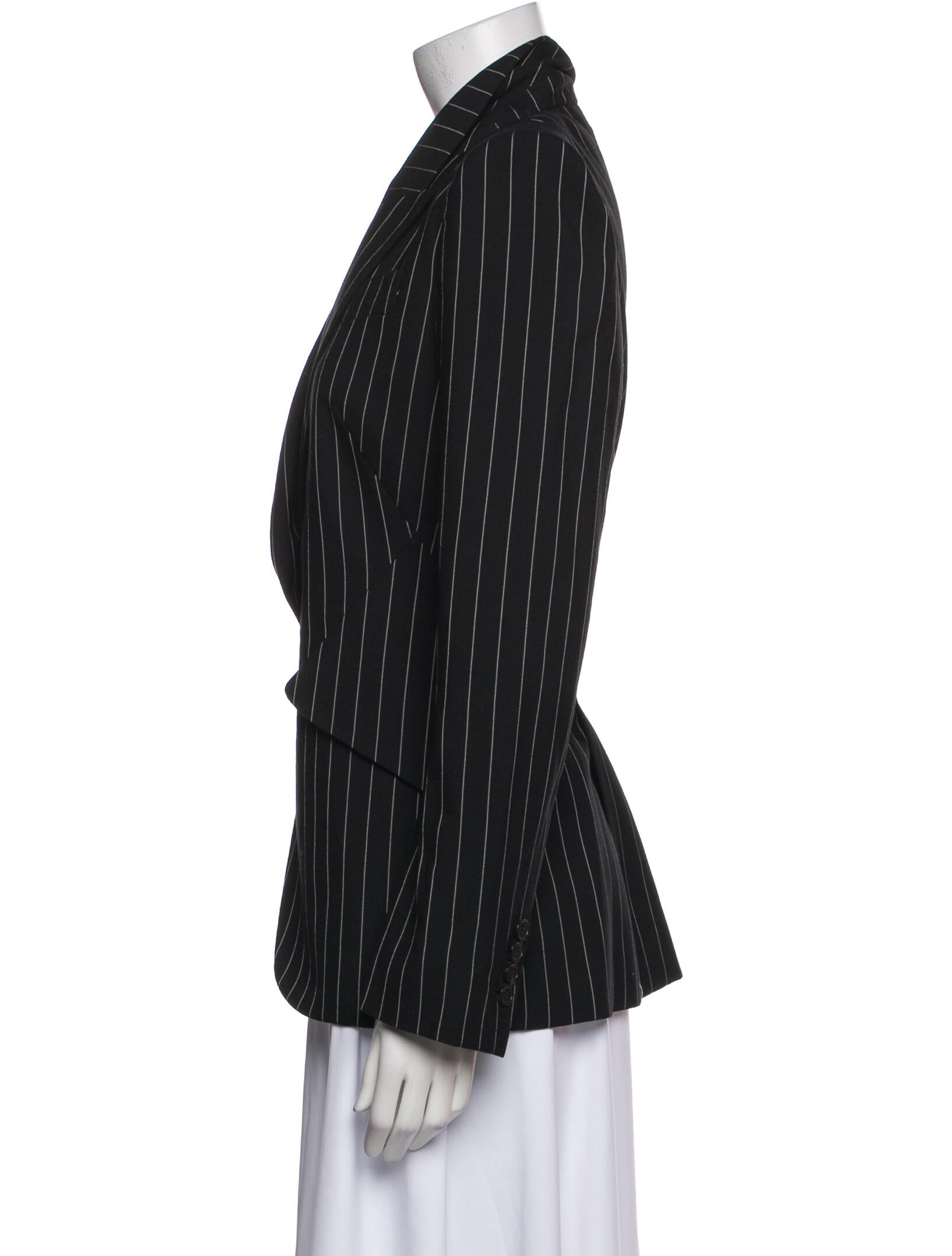 Alexander McQueen Wool Striped Blazer