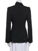Alexander McQueen Wool Striped Blazer